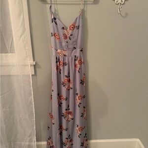 Rue21 Floral Maxi Dress in Light Purple and Pink